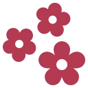 icone fleur rouge
