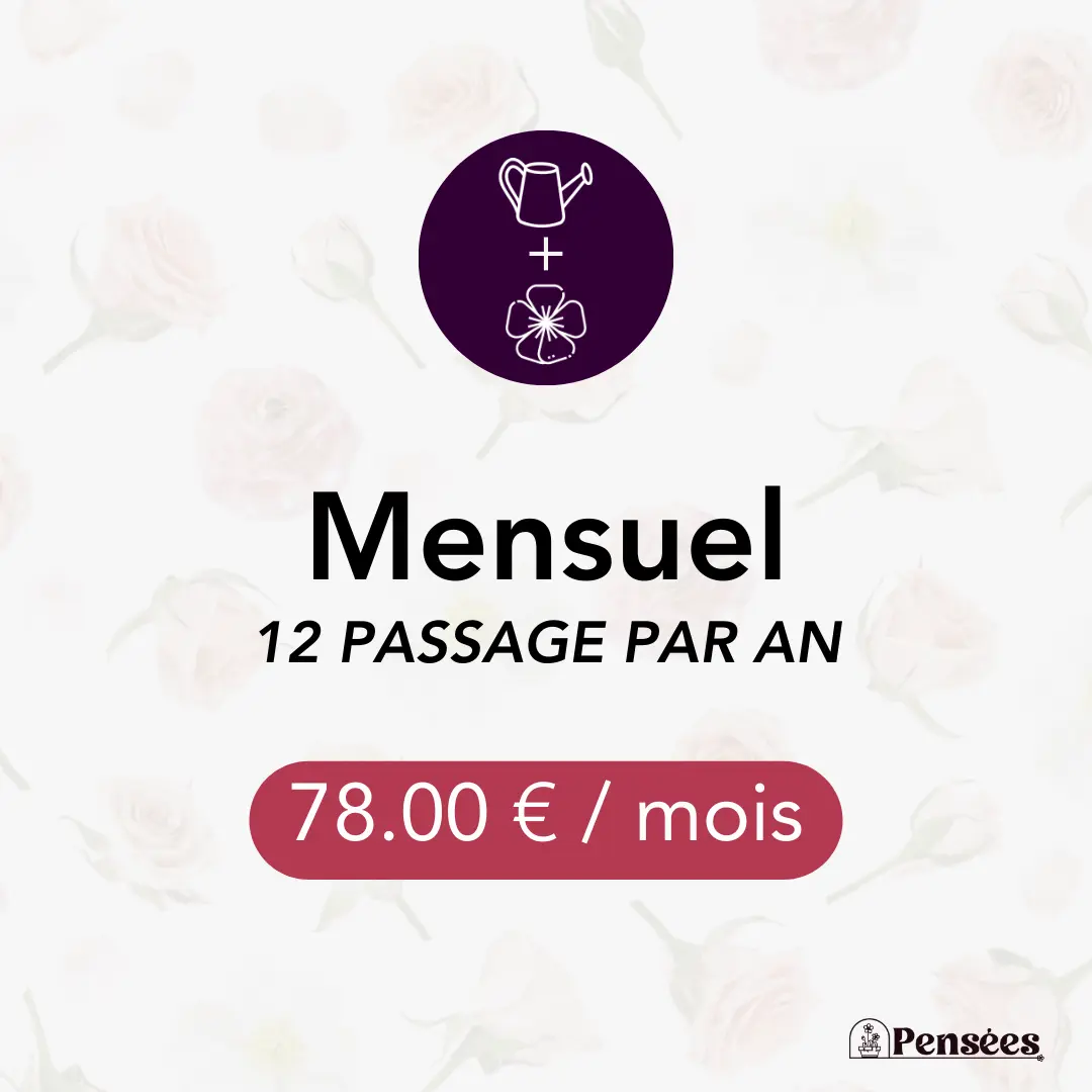 card entretien et fleurissement Mensuel
