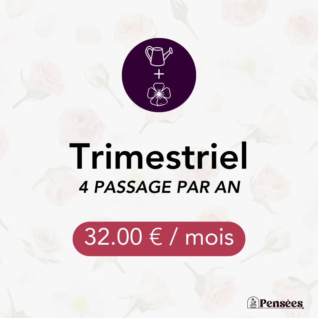 card entretien et fleurissement Trimestriel